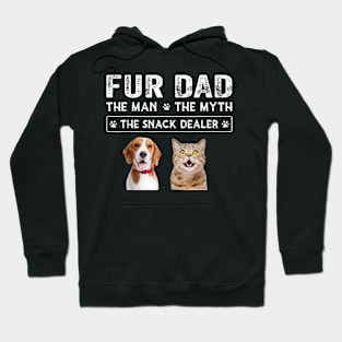 The Man The Myth Men  Dog Cat Father'S Day Hoodie